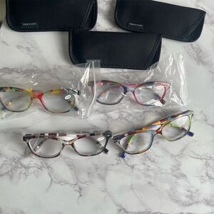 HEEYYOK Women's‎ Cat Eye Reading Glasses 4.50Pack Colorful Patterns
